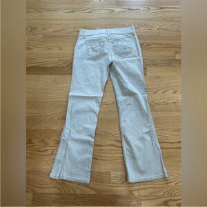 SO flared khaki tan Flared pants pockets work pants 9 short 9 petite